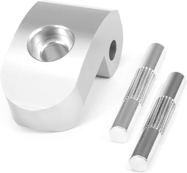 Electric Scooter Reinforced Hinge CNC Aluminium Scooter Folding Hook Lock Buckle with 2 Pins Replacement for Xiaomi M365 and Pro