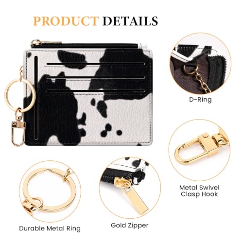 Image of Sodsay Card Case Slim Front Pocket Wallet for Women Credit Card Holder with Keychain | Slim, Credit Card Holder, Front Pocket, with Keychain