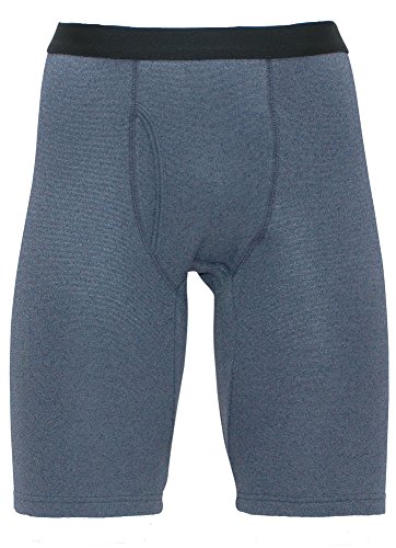 紳士 ロングボクサーブリーフ ストレッチ裏起毛(Lサイズ, 2.ブルー)