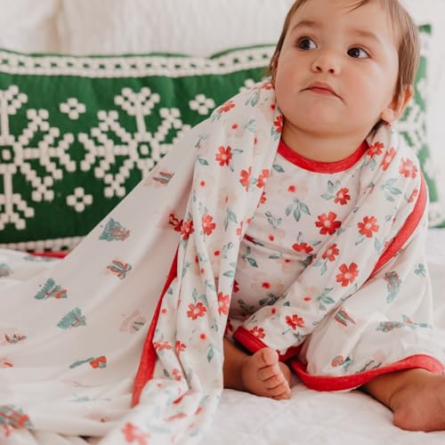 Image of Copper Pearl Jumbo 3-Layer Baby Blanket: Soft Baby Quilts for Boys and Girls | Breathable, Cozy, Toddler Blanket | Baby Quilt for Newborns | 46x46 Premium Polyester /Rayon | Noel