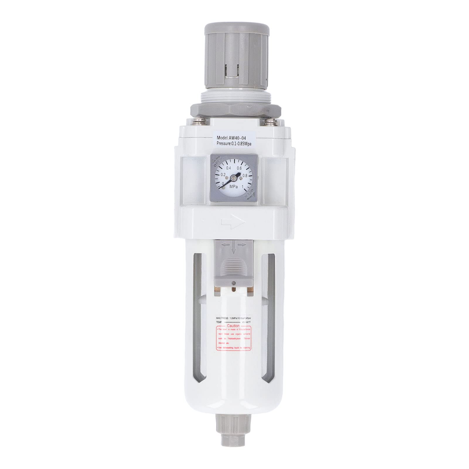 Filtr Powietrza Regulator Ciśnienia Regulator Sprężarki Powietrza G1 2 Cale Automatyczny drenaż Filtracja od 5 do 40 M z Manometrem do Narzędzi Pneumatycznych