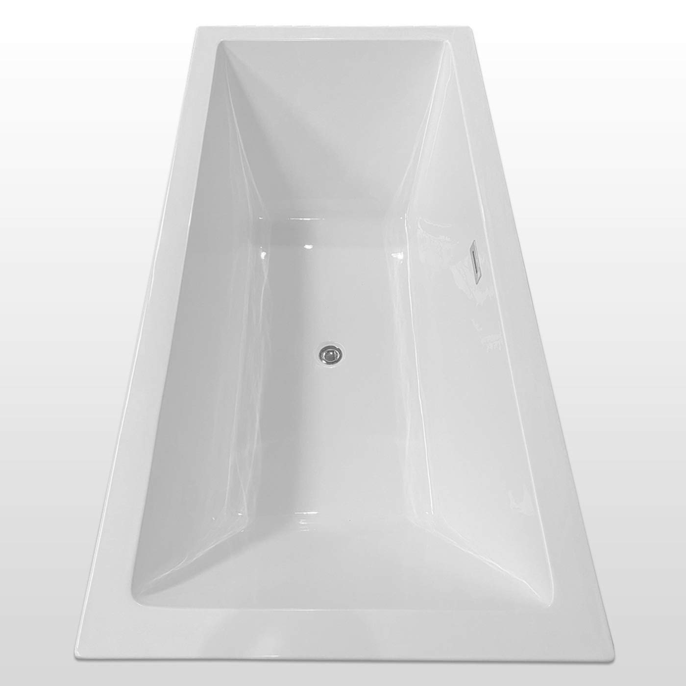 Baignoire ilôt moderne 170 X 80 cm + Mitigeur Colonne – Susan
