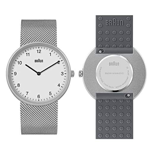 Braun 2-Zeiger-Uhr BN0281WHMHGYG.