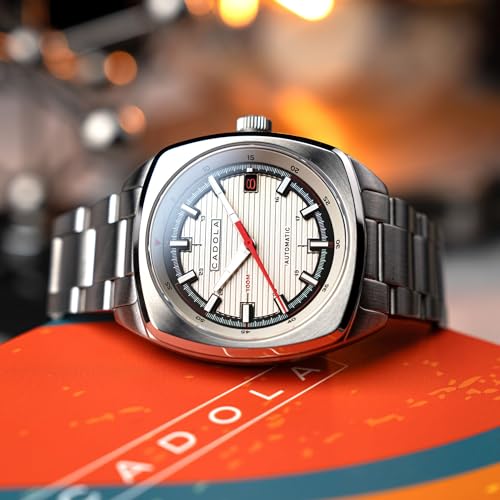 Image of Cadola Men's 38mm Buxton Automatic Watch with Leather Strap CD-1057