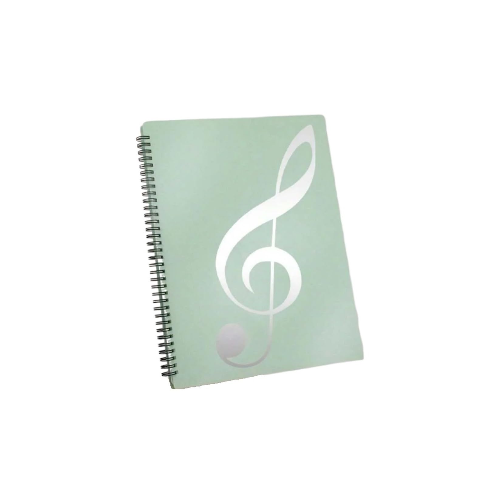 Cartella for spartiti da 2 pezzi, cartella for musicisti, for banda, formato lettera A4, maniche 30/60, doppio lato o scrittura su pagine esposte per Casa, Ufficio(Green)