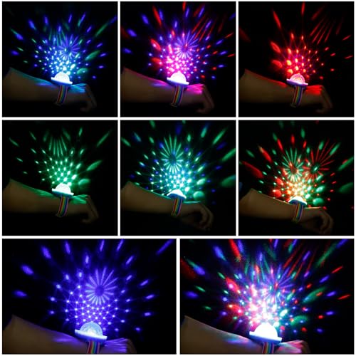 2 Pack Disco Ball Licht, Mini Discokugel Kinder, Discolicht Partylicht, Discokugel, Mini Tragbare LED Lampe, Licht, Lampe Kinder Portable Disco Ball Light