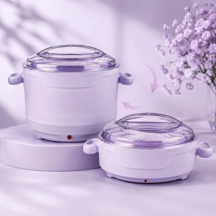 Purplesky Foldable Silicone Wax Warmer for Hair Removal