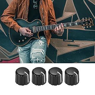 Nicfaky Lot de 10 boutons de commande pour guitare électrique Volume Tone Knobs Noir D Type 6 mm - Les Beatles, Paul McCartney, John Lennon, RIngo Starr, George Harrison Nicfaky Lot de 10 boutons de commande pour guitare électrique Volume Tone Knobs Noir D Type 6 mm – Image 5