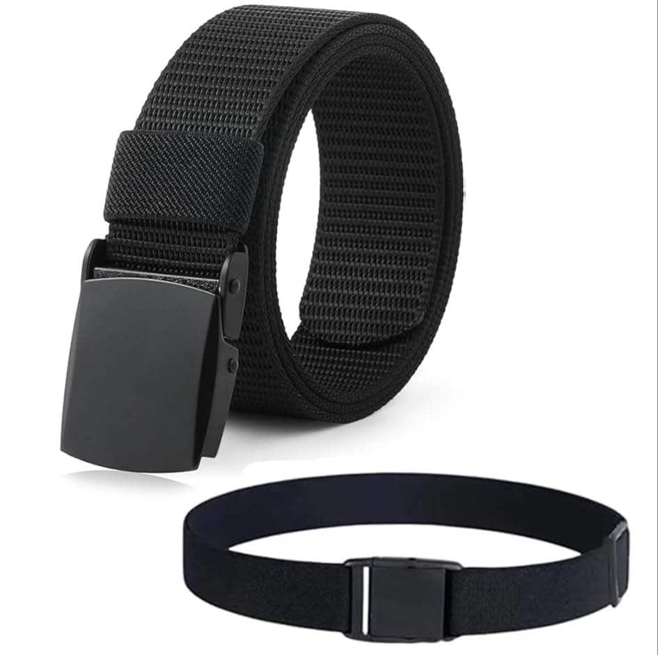 KIRVOS Cinturón infantil ajustable,Cinturón de lona para