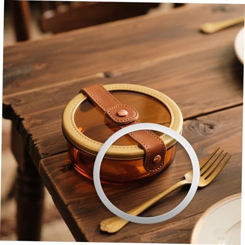 MOTHNUR Joint En Silicone Pour Boîte À Lunch Ronde Bague D'Étanchéité Pour Boîte Alimentaire Résistant À La Chaleur Facile À Nettoyer Et Réutilisable Pour Contenants Alimentaires Et Isotherme – vue 6