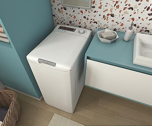 Miniatura 6 de Candy Smart Cstg 28tmv5 1-S Lavadora Carga Superior 8 Kg, 1200 Rpm, Tecnología Nfc, Asistente De Voz, 17 Ciclos, Inverter, Apertura Gentle Opening, Inicio Diferido 24h, Detector De Kg, 77 Db, Blanco