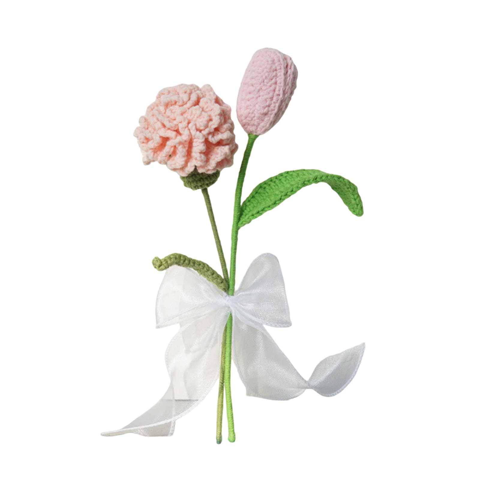OSNIYAW Flower for Table Centerpieces Wedding Mother Day Thanskgiving, Artificial Knit Bouquet Realistic