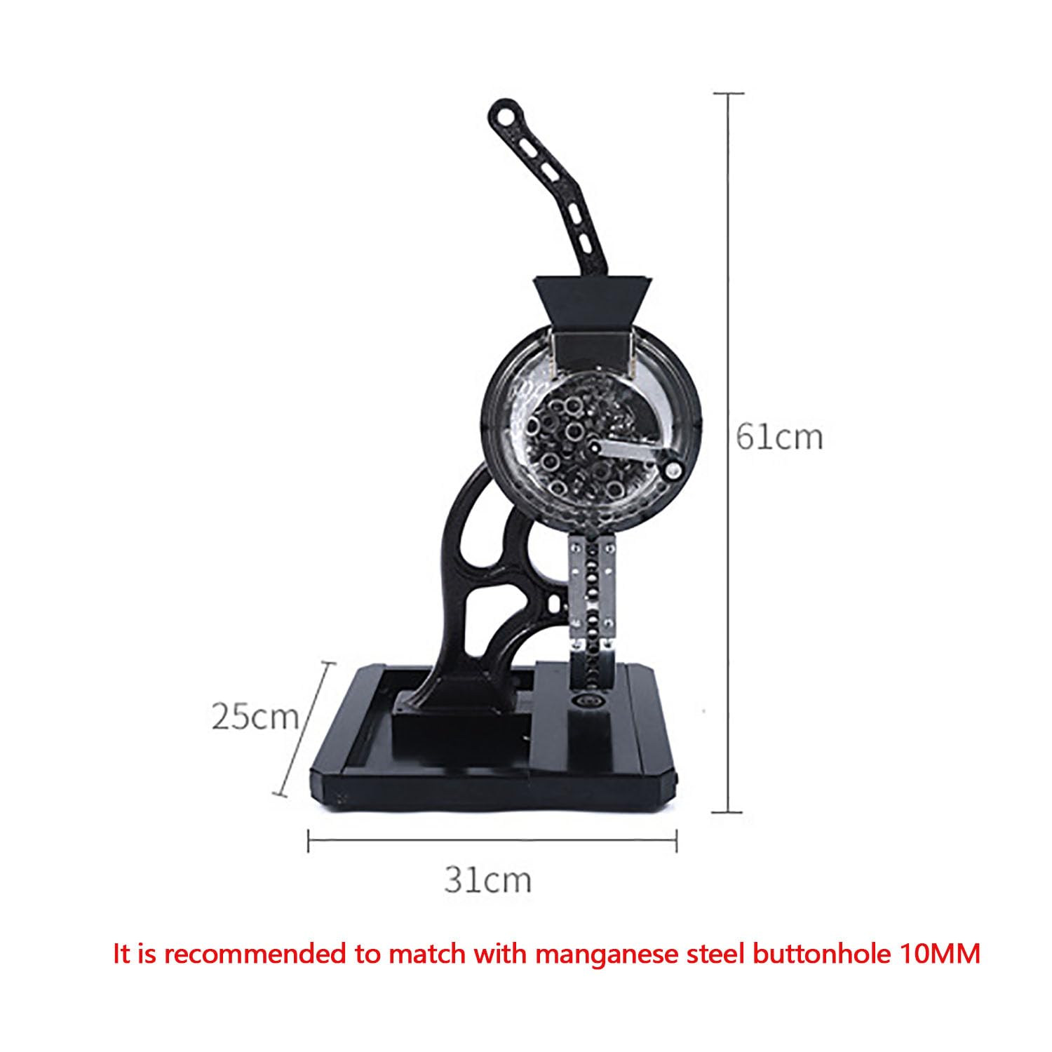 COYEUX Máquina semiautomática para prensar Ojales, máquina prensadora de Ojales con Ojales de 10 mm, con Arandelas de Ojales de Metal, para pancartas, toldos y Carteles