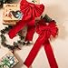JOYIN 8 Pack Christmas Red Velvet Bows, 26