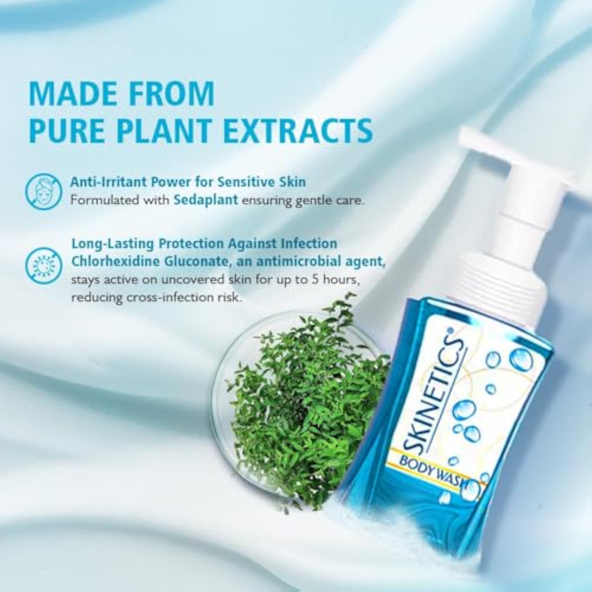 Skinetics Foam Body Wash, Nourishing Cleanser