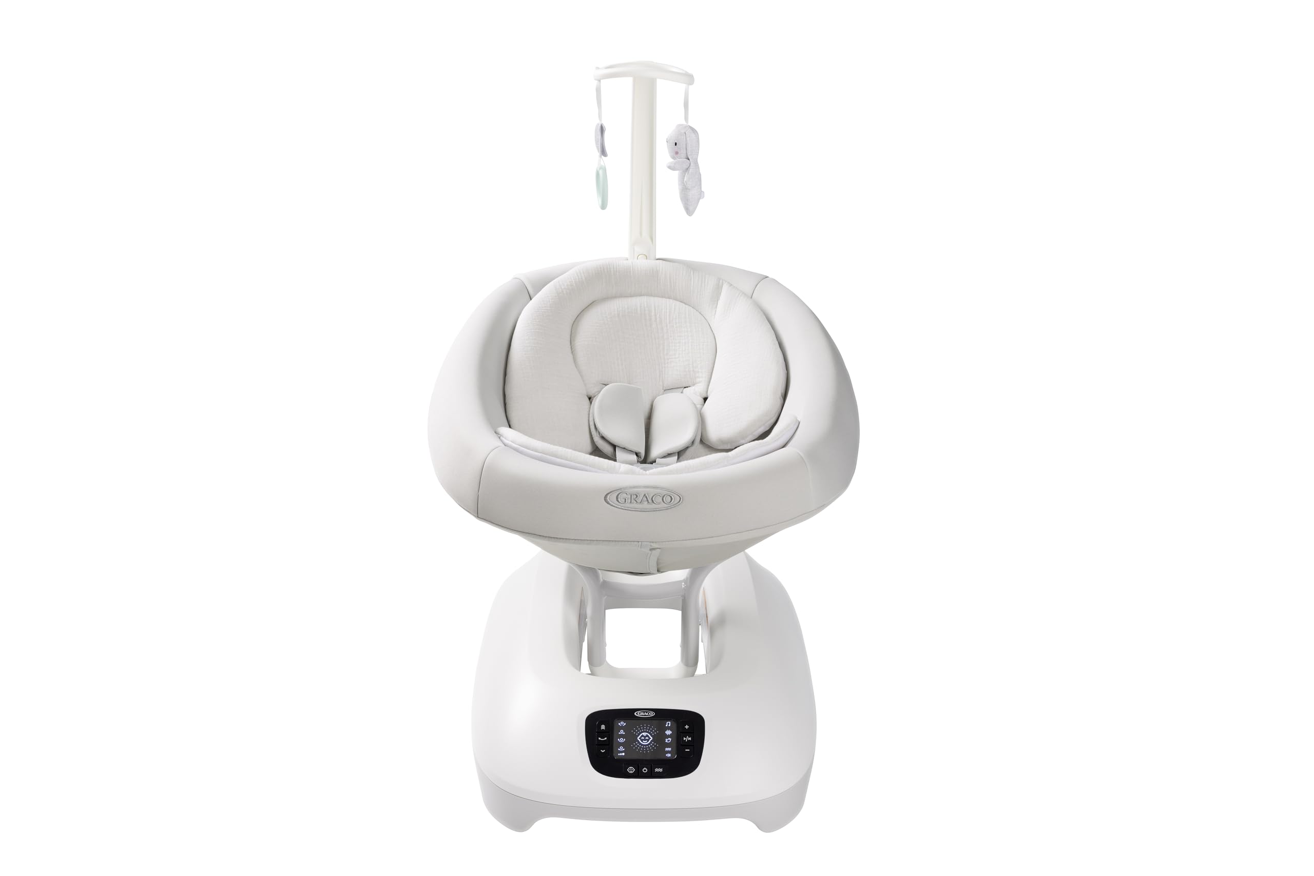 Graco - Eluma™ Sway Sdraietta a dondolo per neonati, dalla nascita fino a 6 mesi circa (max. 9 kg), con Tecnologia di Rilevamento del Pianto, 3 posizioni di reclinazione, colore Rori