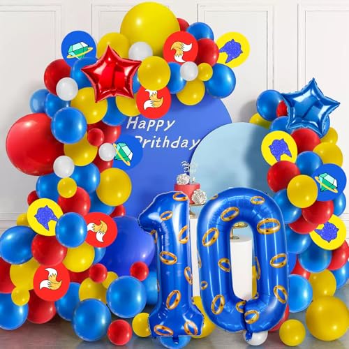 Image of Number 40 Inch Blue and Gold Ring Balloon Birthday Number Decoration Aluminum Film Balloon Suitable for Boys and Girls Blue Theme Party Cartoon Party Decoration Supplies (0)