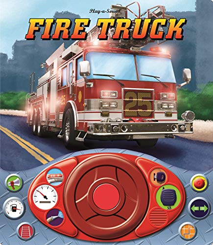 Fire Truck Sound Book with Interactive Steering Wheel - PI Kids