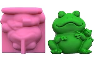 Frogs Planter Silicone Mold Flower Concrete Mold