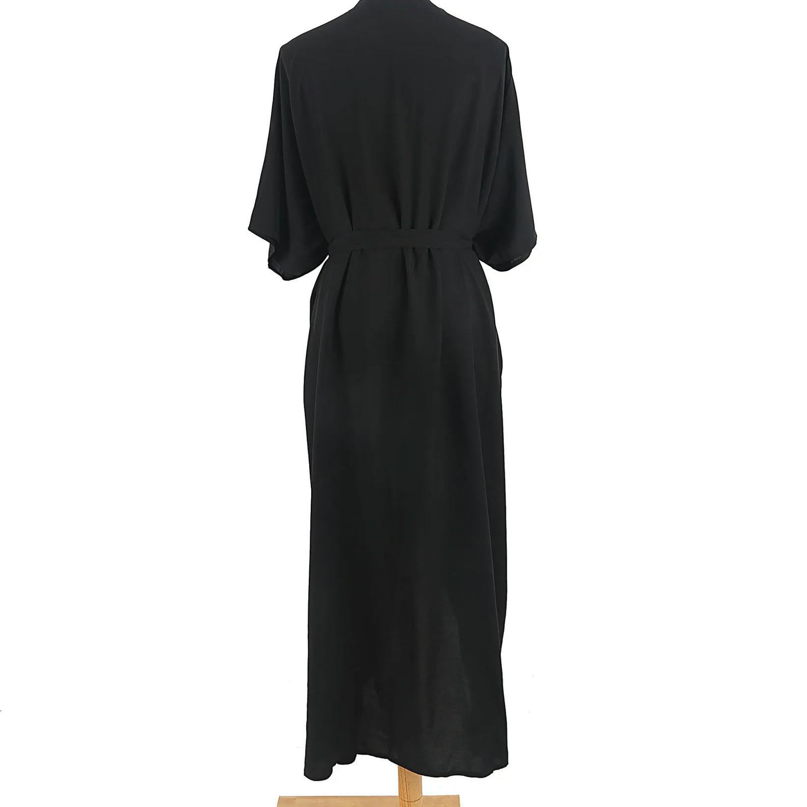 Paréo Plage Couverture De Féminine À Cravate Face Ouverte Dye Maxi Cardigan Kimono Maintors avec Les Beltes-1850-1-taille Unique