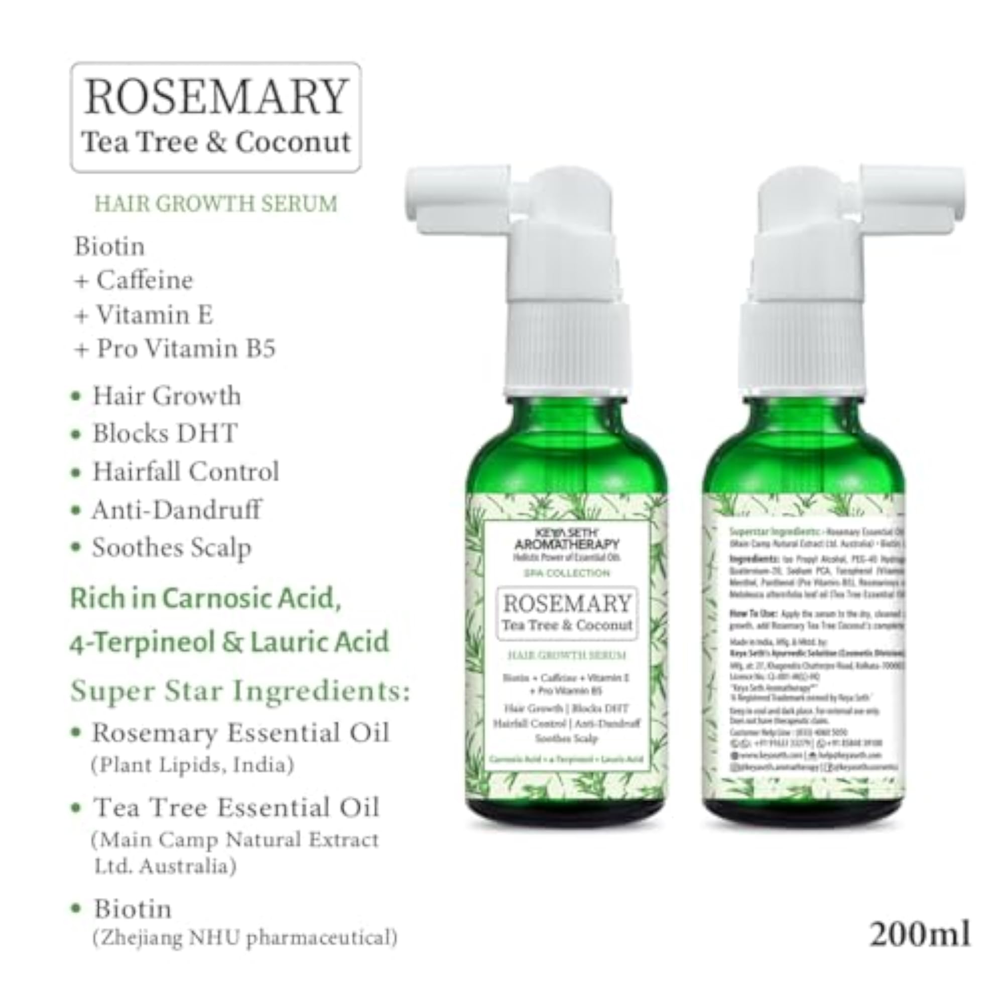 Rosemary Tea Tree Coconut Hair Growth Serum