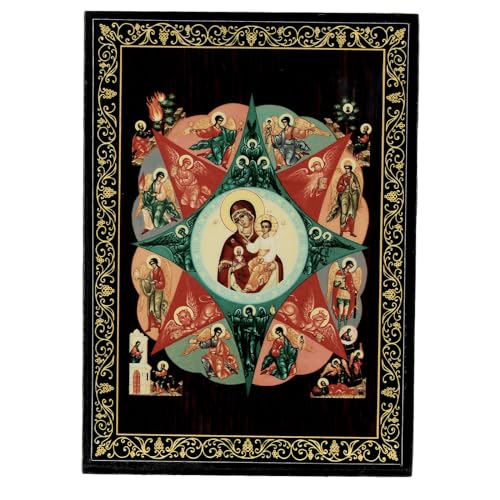 Holyart Boîte Papier mâché Buisson Ardent 14x10 cm