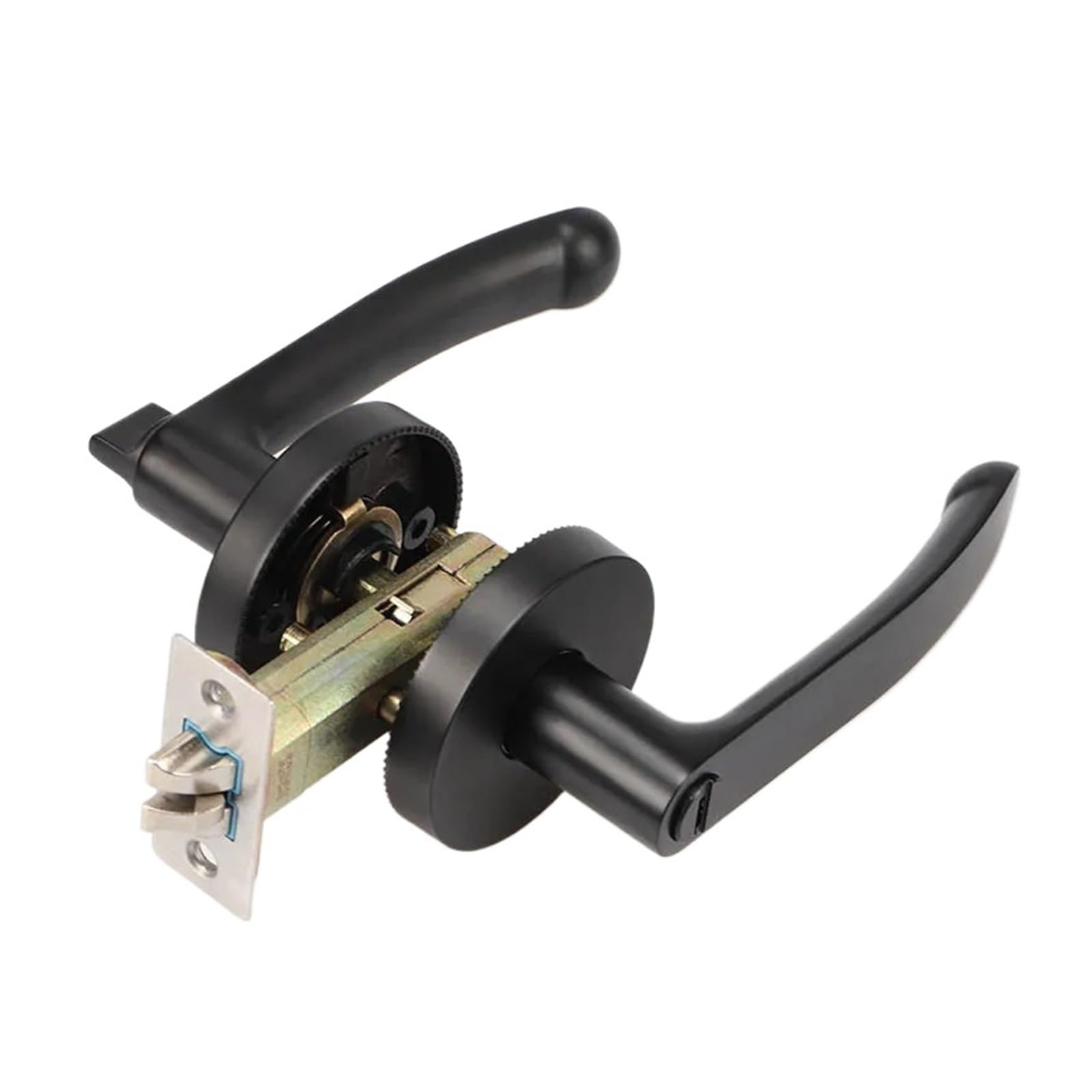 SJLOYNWQ Household Door Lock Handle zinc Alloy Three-Pole(Bronze)