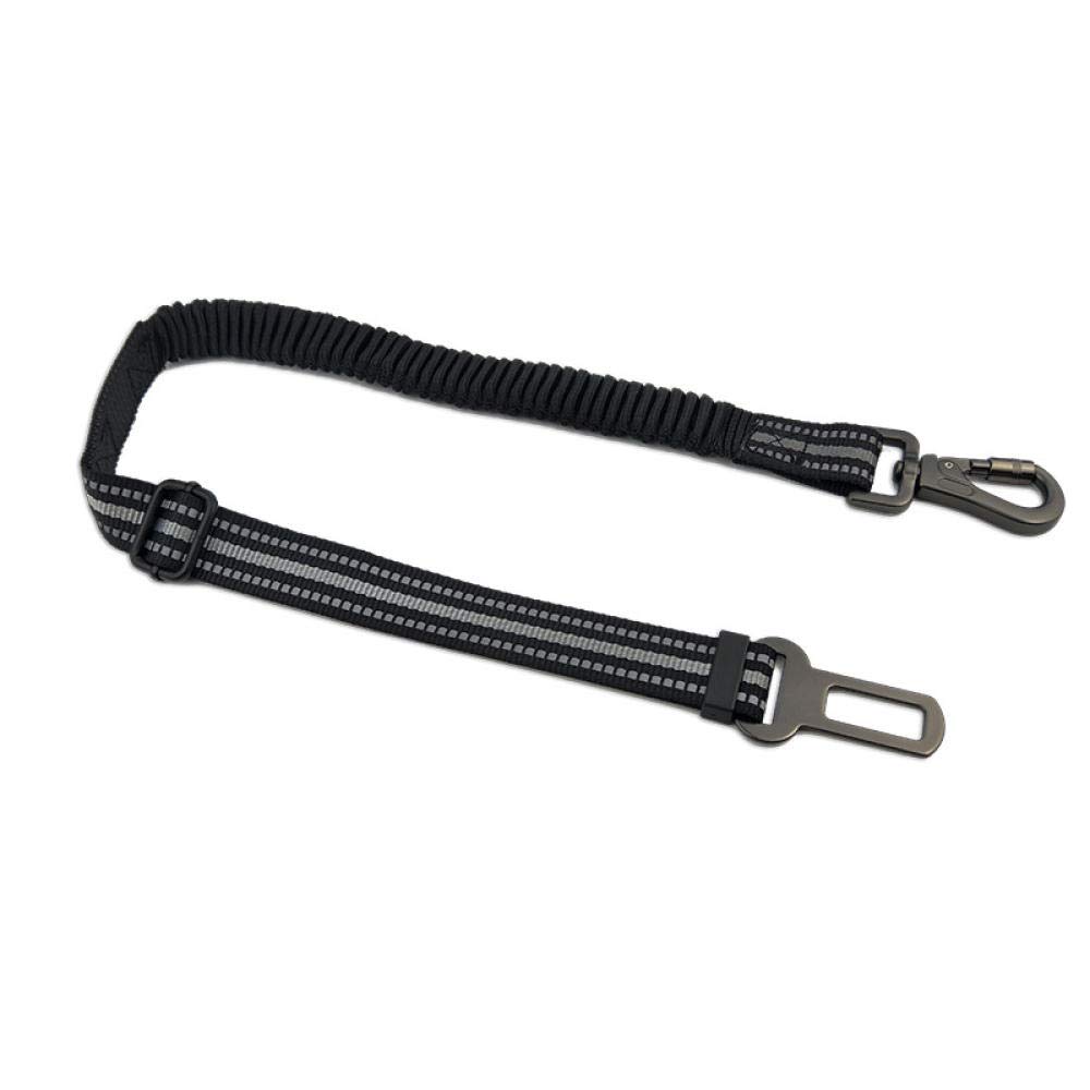 Haustierleine Elastischer Puffer Hund Auto Sicherheitsgurt Reflektierendes Haustier Fahrzeugsicherheitsgurte verstellbar Hund Auto Leine Haustier Sicherheitsgurt mit Karabiner-Orange_M.