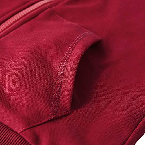 Image of Spring&Gege Boys Zip up Hoodie Soft Solid Classic Full Zip Hooded Sweatshirts for Kids (3-14 Years)