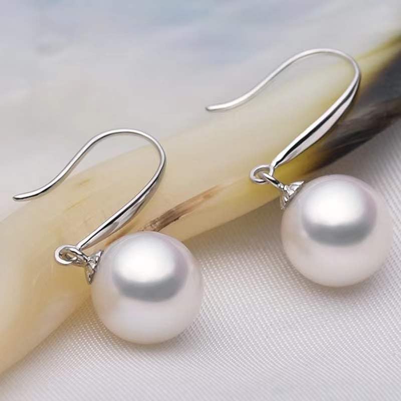 Freshwater Cultured Pearl Earrings-Gifts for Women-Gift for Wife Wedding Birthday Anniversary-Mom Her Mothers Day Valentines Day Christmas-18K Gold Plated Sterling Silver Pearl Dangle Earring Fine Jewelry2