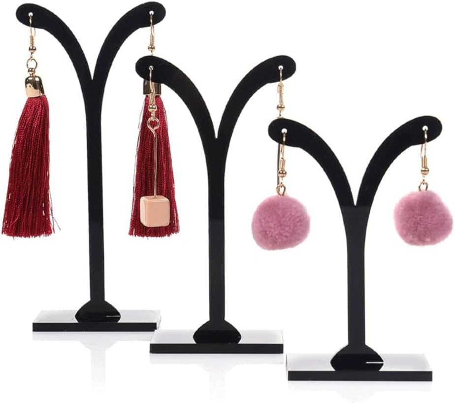 3Pcs Crotch Earring Jewelry Rack Display Stand Storage Hanger Organizer Holder Necklace Display Stand(D)
