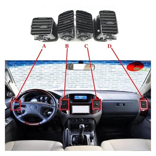 Grille climatisation console intérieure auto pour tableau de bord - 3