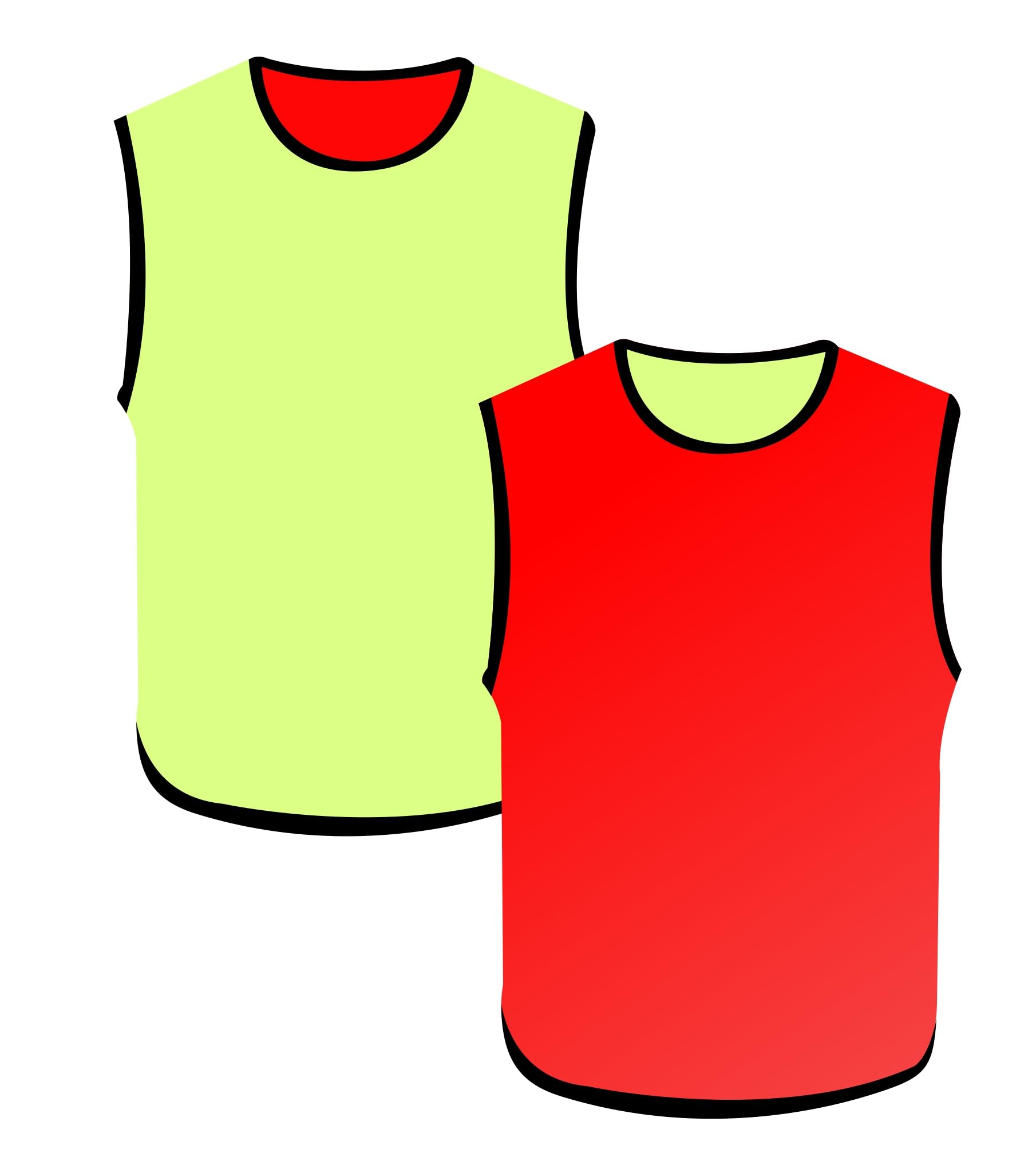 PROSTYLE SPORTS Football Training Reversible Bibs Football Netball Rugby Hockey Cricket XXS-3XL (Red/Yellow, Mens (Small - Medium))