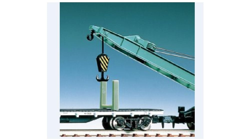 ARTE DEGLI ARGENTI 2772 GRU GIGANTE SEMOVIBILE E ROTANTE FERROVIARIA CON CARRO APPOGGIO SCALA-N 1/160