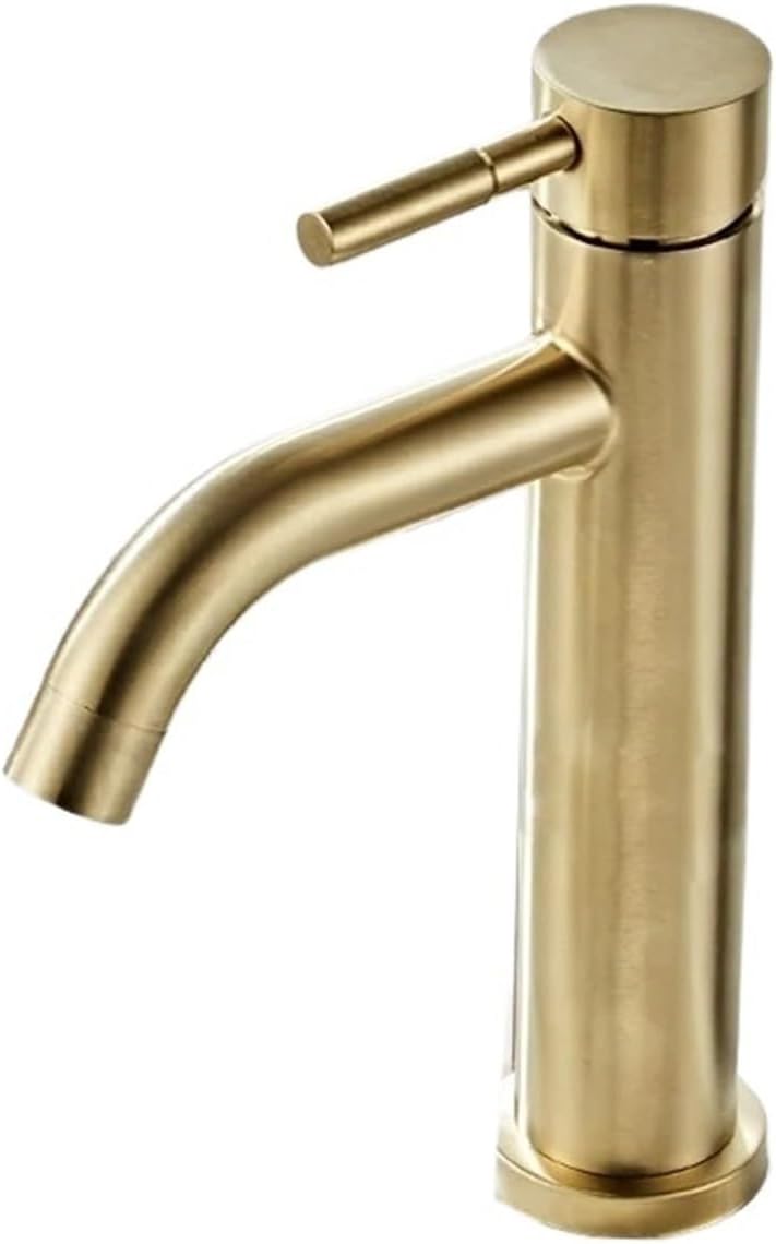 Badarmatur aus reinem Kupfer, BadezimmerWaschtischarmatur, Warm und