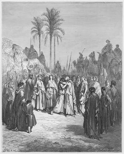 Tableau Jacob et Esaü Gustave Doré pour la Décoration de Chambre 60x90