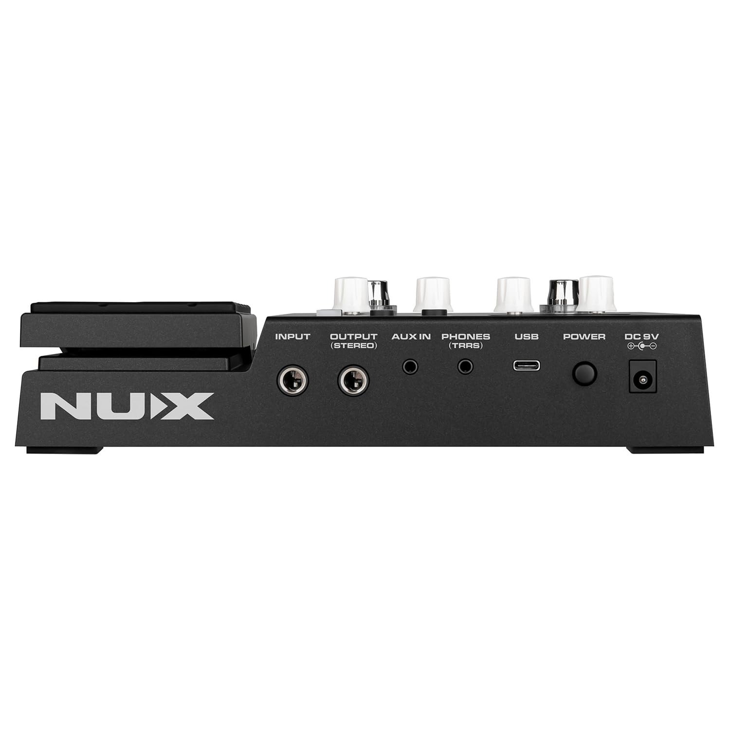 NUX MG-300 MKII Multi-Effektgerät Amp-Modeler Effektpedal für E-Gitarre + keepdrum Kopfhörer