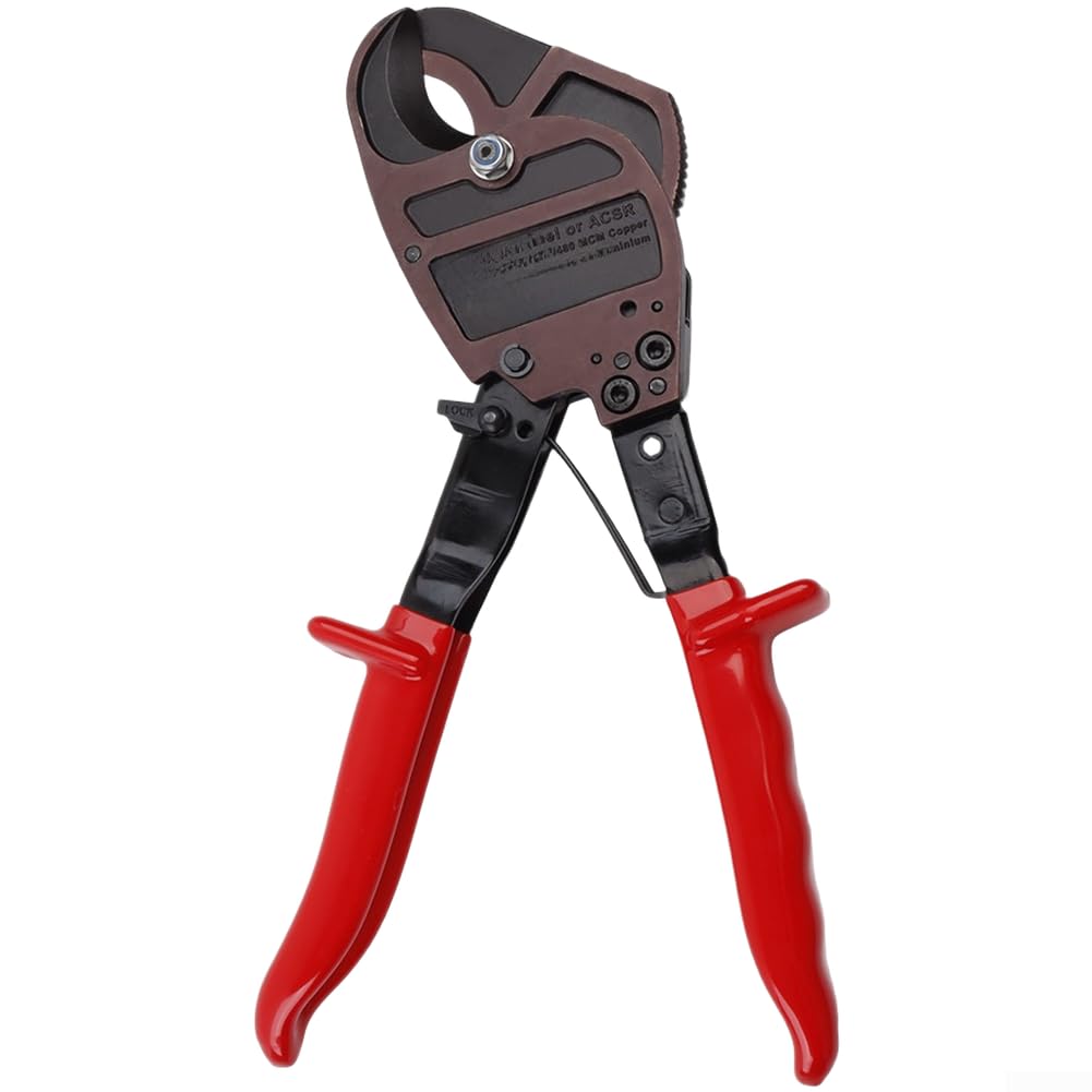 Cavo a cricchetto, strumento manuale per tagliare fili con lame in lega di acciaio per cavi in rame e alluminio, impugnatura ergonomica antiscivolo