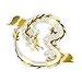 WYZJ-Autocollants de mode Dragon doré pour autocollant de voiture d'animaux de haute qualité Décoration personnalisée Moto Accessoires auto Decal imperméable 17 X 14cm (Color : Metallic)