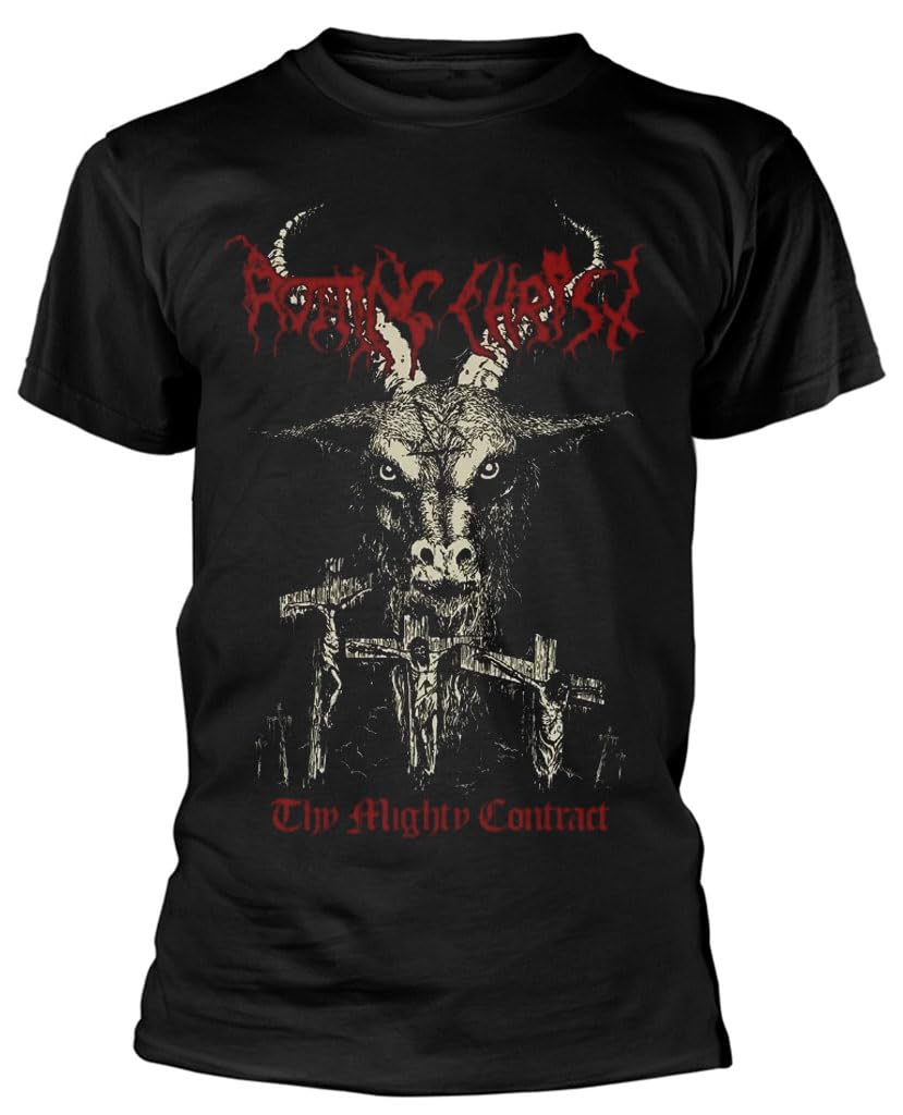 Razamataz Unisex Black Rotting Christ 'Thy Mighty Contract' (Black) T-Shirt (St2651, Uk, Alpha, Xl, Regular, Regular)