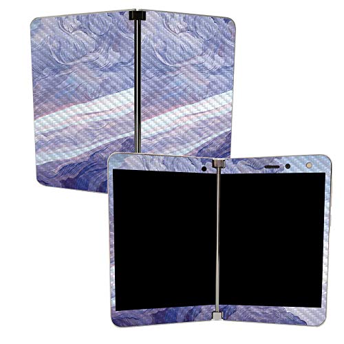 Image of MIGHTY SKINS MightySkins Carbon Fiber Skin for Microsoft Surface Duo - Whirlwind | Protective, Durable Textured Carbon Fiber Finish | Easy to Apply, Remove, and Change Styles | Made in The USA