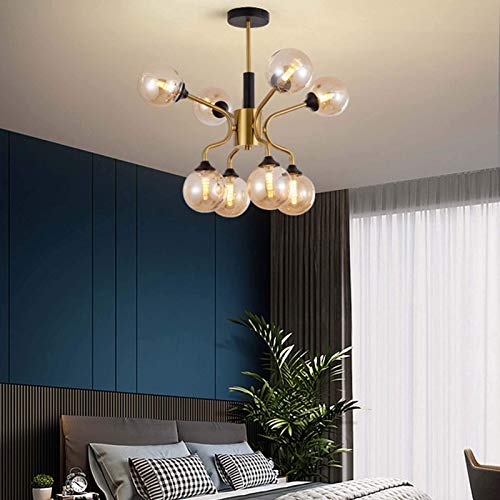 Lustre en cristal ambré 16 lumières grand salon
