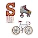 Produktbild LÄSSIG Textilsticker selbstklebend, zum Aufbügeln/Textile Woven Sticker Stick on Bike