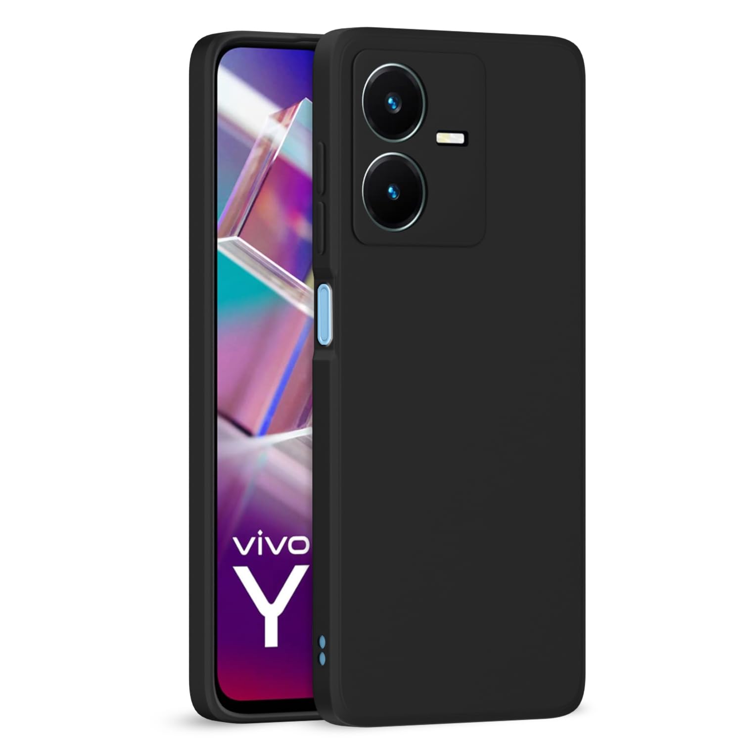 Pikkme Vivo Y22 Back Cover Soft Matte Liquid Silicone TPU | Camera Protection | Shockproof Slim Back Case for Vivo Y22 (Black) (B0BSNN5SLC) Amazon Price History, Amazon Price Tracker