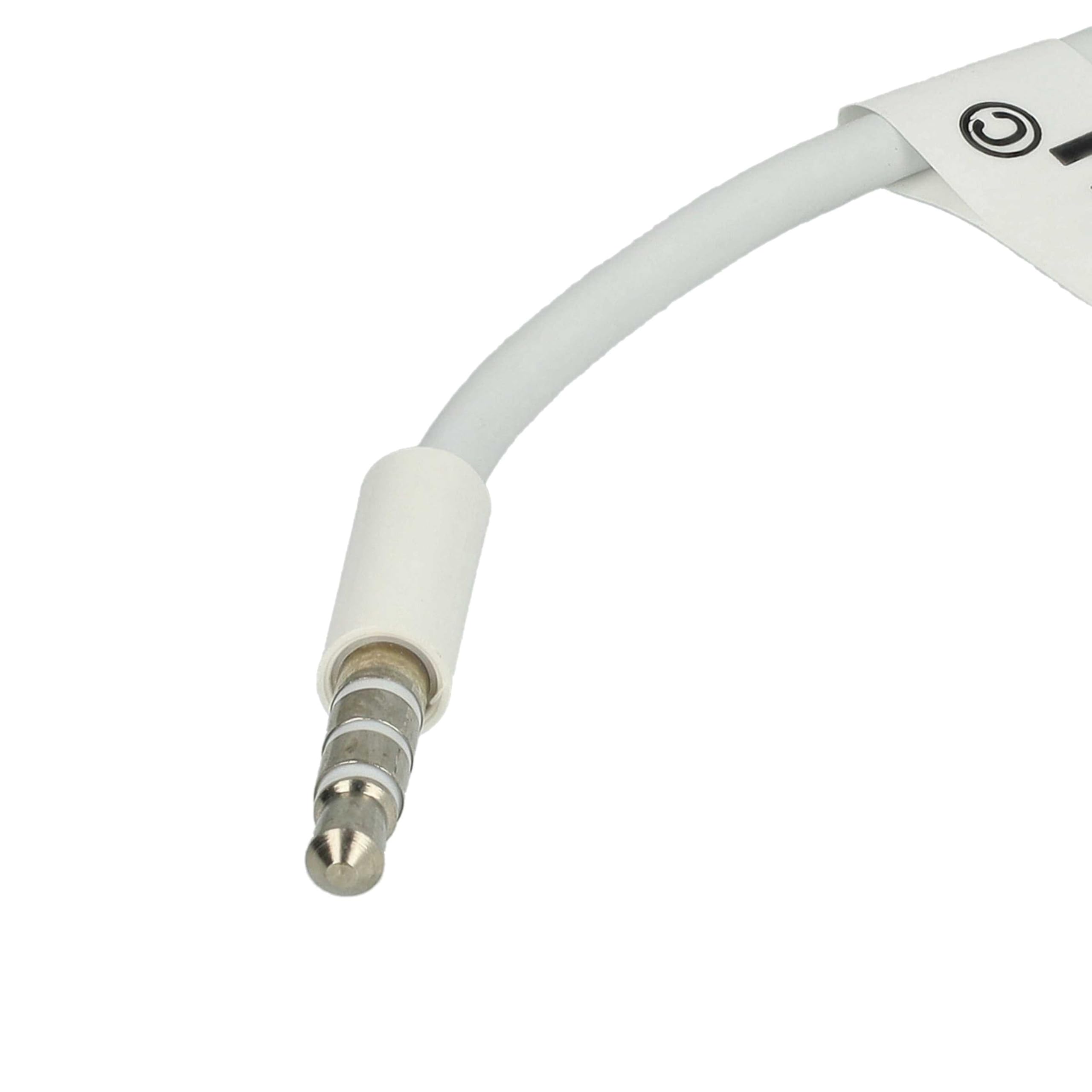 vhbw Kabel USB do ładowania danych kompatybilny z Apple IPod Shuffle 3G, odtwarzacz MP3 2G, biały, 10 cm
