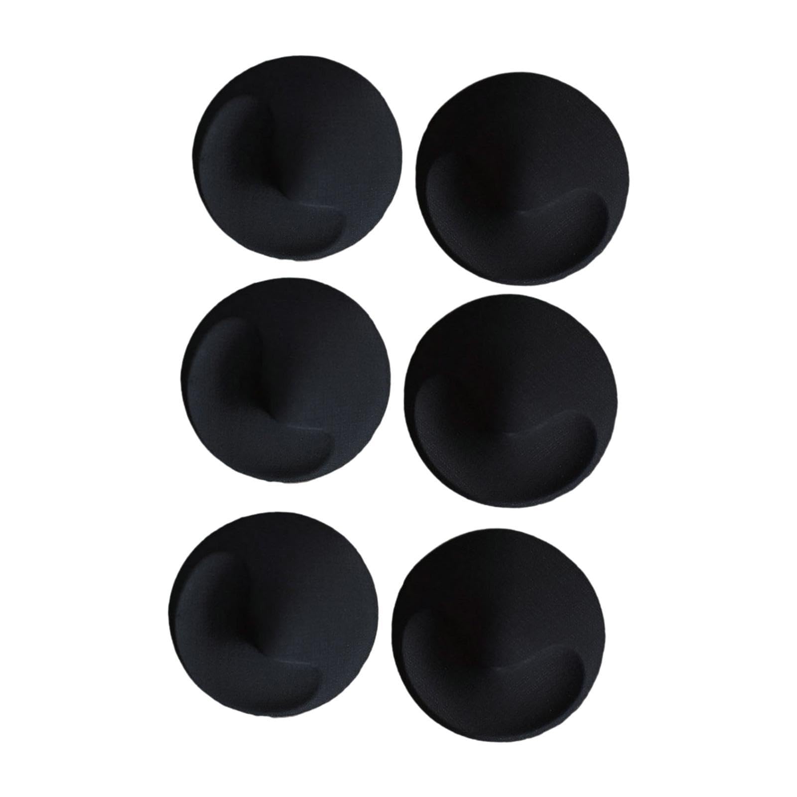6Pcs Bra Pads Inserts Soft Breathable Thick Round for Women Bra Cups Inserts Black-Clothing Shoes & Accessories - Womens Clothing - Intimates & Sleep - Forms Enhancers-image-37