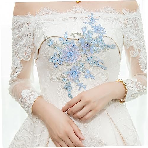 Patches dentelle brodée multicolores multi-usages pour customisation de vêtements - 5