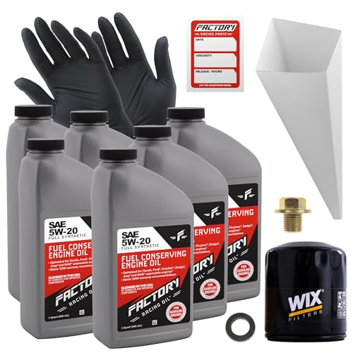 Kit de cambio de aceite sintético 5W-20 6 cuartos