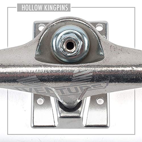 Venture All Polished 5.6 V-Hollow Skateboard Trucks - Set Of 2 (5.6(8.25" Axle)) #TOP2