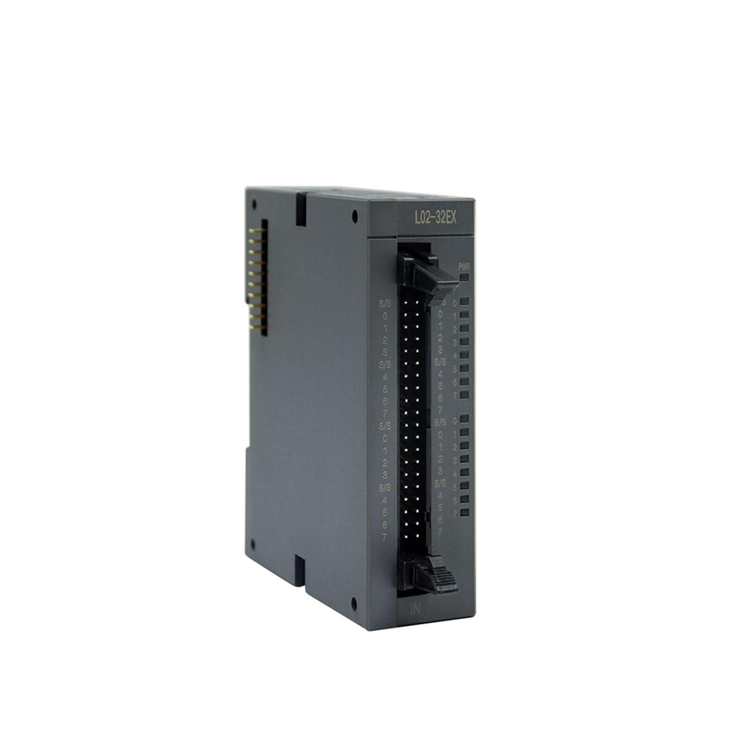 L02-32EX DC24V 6mA 16DI, Push-Type Terminals NPN PLC 16 Di 16 Do Transistor 4 Ai 4 Ao Modbus Programmable Logic Controller